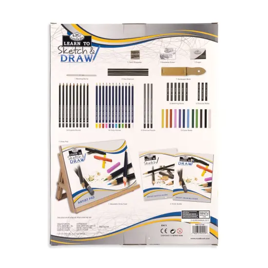 RSET-LT102 | Learn To Sketch & Draw Set - 58pc {6}