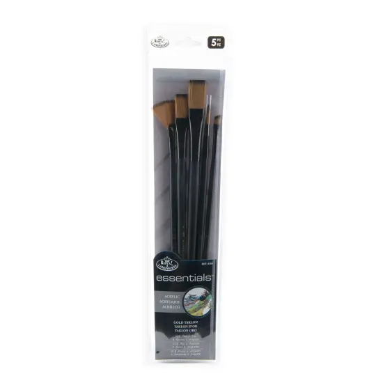RSET-4304 | Essentials&trade; 5pc Gold Taklon Variety Brush Set 4304 {1}