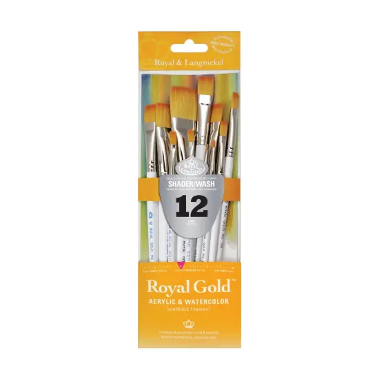 RSET-GTS | Royal Gold&trade; 12pc Shader/Wash Brush Set {1}