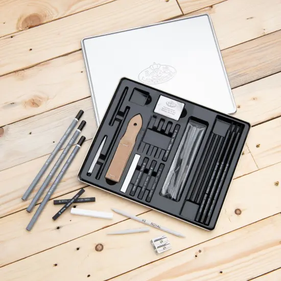 RSET-ART2711 | Charcoal Drawing Art Set - 25pc {2}