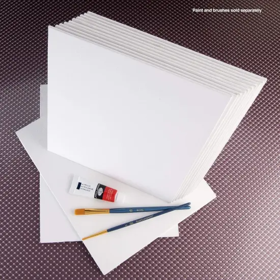 CNVB-912-12 | Royal & Langnickel Essentials 9" x 12" Art Canvas Panels, 12Pk {5}