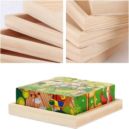 6 Pack Unfinished Small Wood Serving Tray for Crafts Projects DIY Wooden Trays Bulk Blank Wood Canvas Panel Boards Unfinished Wood Signs for Painting Arts Supply, (4.7 x 4.7 in) {2}