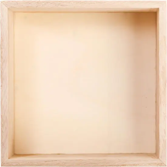 8 Pack Unfinished Wooden Box, 6 x 6 Inch Square Rustic Wooden Box Storage Organizer Boxes Small Wood Boxes for Crafts {5}