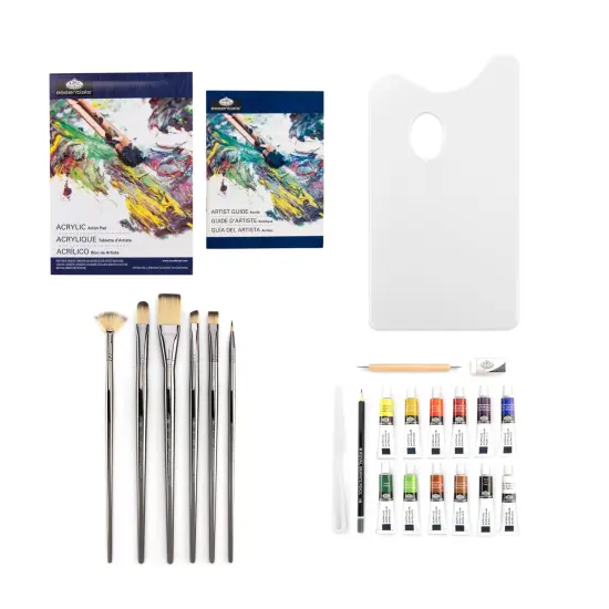 RZEN-ACR5301 | Essentials&trade; 26pc Acrylic Paint Zen Brush Travel Art Set {3}