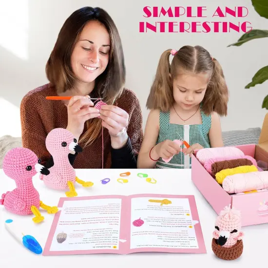 Flamingo Family Crochet Kits {2}