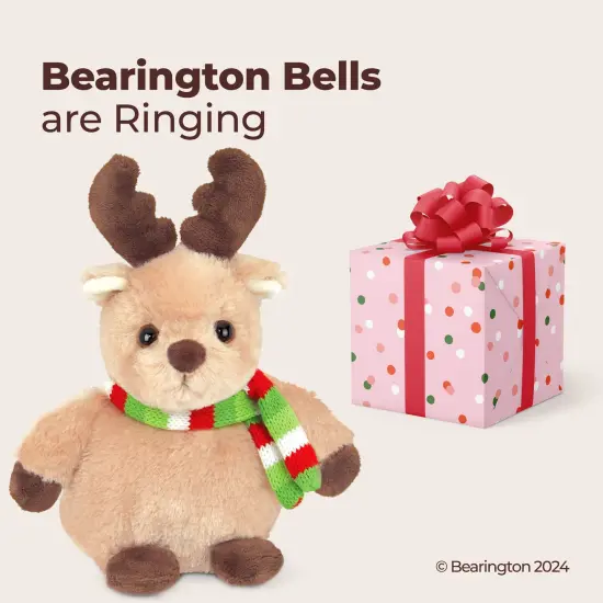 Bearington Bucky Reindeer Christmas Stuffed Animal, Christmas Plushies, 7 Inch Plush Reindeer, Ideal Stuffed Christmas Animals Gift for Toddlers, Kids & Teens, For Ages 3-14 Brown {5}
