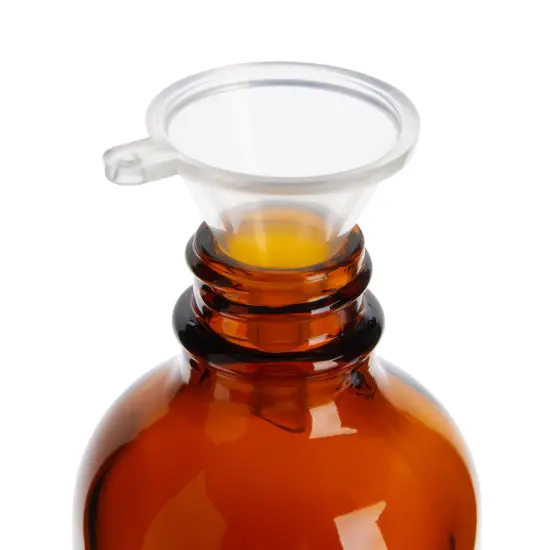 15 Pack of 4oz Amber Glass Bottles with Dropper Dispenser and 6 Funnels for Essential Oils, Travel, Perfumes, Liquids, Hair and Body Oils (21 Total Pieces, 120ml) {7}