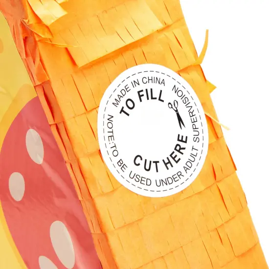 Pizza Pinata - Food Themed Birthday Party Decorations, Table Centerpiece (Small, 16.5 x 13.5 x 3 in), For Ages 3+ Blue {7}