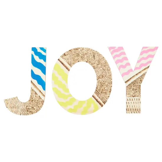 36 Pieces Unfinished Wooden Alphabet Letters for Crafts, 2 Extra Sets of Vowels AEIOU (6 Inches) Brown {3}