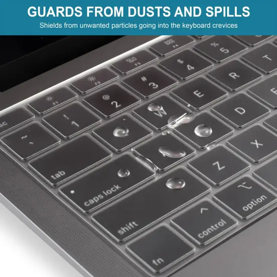 Insten Keyboard Cover Protector Compatible with 2020 Macbook Pro 13", Ultra Thin Silicone Skin, Tactile Feeling, Anti-Dust, Clear {4}