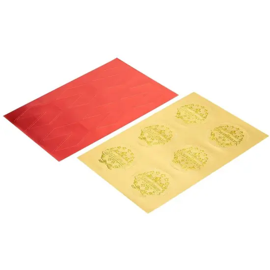 Award Stickers, Gold Certificate Stickers (96 Pieces. 1.7 in) {3}