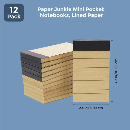 Mini Tasks List Notepads with Kraft Paper (4.2 x 2.4 Inches, 12-Pack) Brown {2}