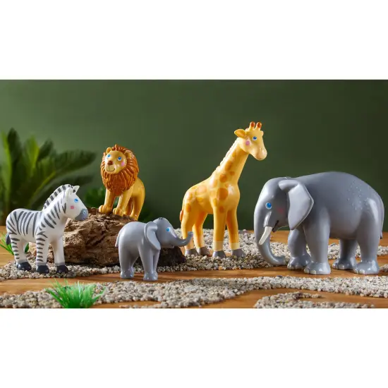 HABA Little Friends Elephant - Chunky Plastic Zoo Animal Toy Figure (4.5" Tall) Multicolor {7}