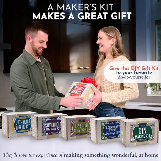 DIY Gift Kits Real Gin Making Kit, Gin Infusion Kit with 6 Botanicals & Spices, Stainless Steel Flask, & Funnel, Handcrafted Artisanal Gin, Mixology Set for Bartender & Adults, Gift for Men & Women Multicolor {5}