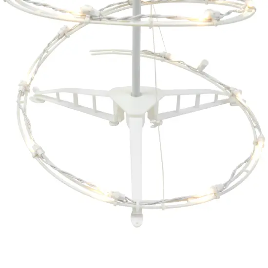 Northlight LED Lighted Outdoor Spiral Christmas Cone Trees 3' 4' and 6' - Warm White Lights - Set of 3 {7}