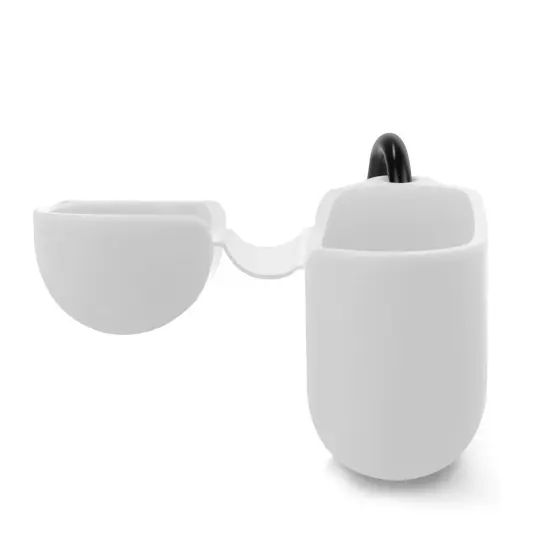 Insten Silicone Case Compatible with Airpods 3 3rd Gen 2021 Earbuds Protective Cover, Front LED Visible, with Carrying Keychain for Girls Women Boys Men, White {5}