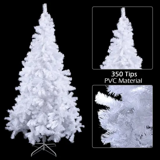 Costway Artificial PVC Christmas Tree W/Stand Holiday Season Indoor Outdoor Green {4}