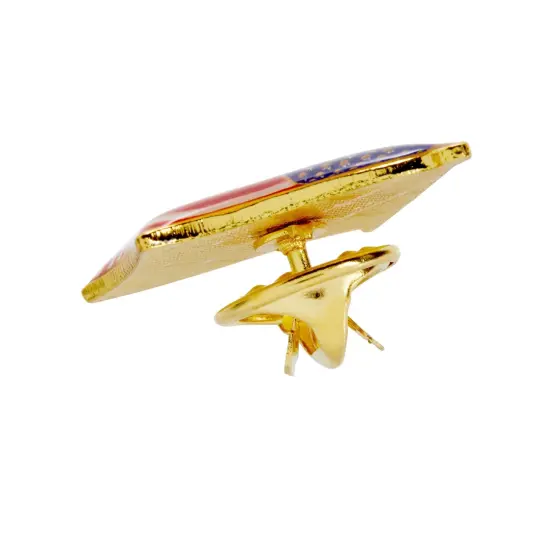 American Flag Lapel Pins for National Day, 4th of July, Veterans, Memorial Day, Political Events, Patriotic, USA Flag Pins for Suits, Backpacks & Hats - 12 Pack Red {6}