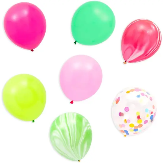 47 Piece 1st Birthday Decorations for Girls, One in a Melon Banner, #1 and Watermelon Balloons, Latex Balloons, Cake Topper, and Paper Tassels Multicolor {6}
