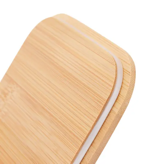 Coffee Tea Sugar Container Set - Black Iron Kitchen Canister Set with Bamboo Lids (3 Pieces, 48 oz) {4}