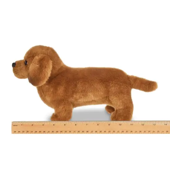 Bearington Frankie The Dachshund Stuffed Animal, 13 Inch Weiner Dog Stuffed Animal, For Ages 3-14 Brown {4}