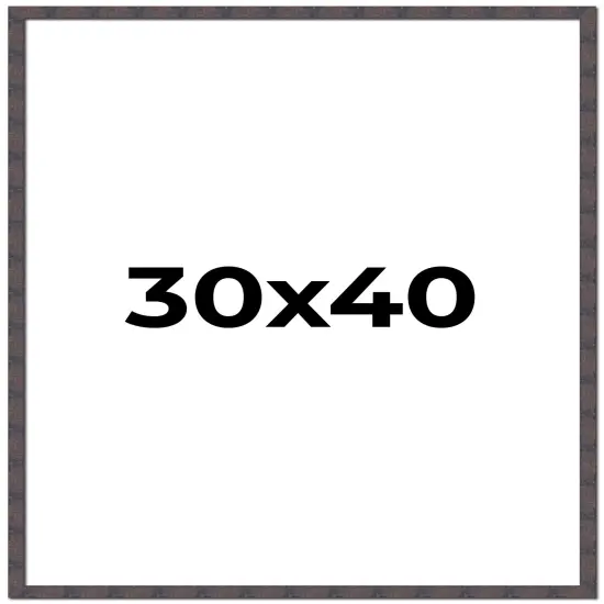 Slim Profile Brown Picture Frame - UV Acrylic, Foam Board Backing, Hanging Hardware {1}