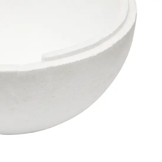 White Half Sphere Foam Ball for DIY Crafts, Large Hollow Dome for Art Supplies (11.4 x 6 In) {7}