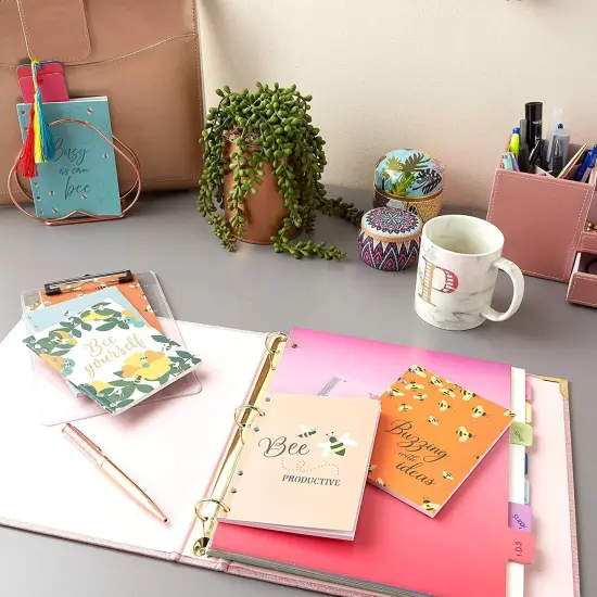 A6 Refill Paper in 6 Designs (4.13 x 5.76 in, 6 Pack) White {3}