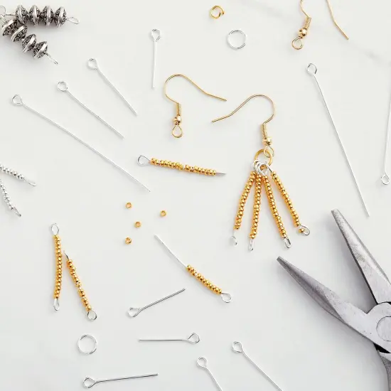 1200 Pieces Eye Pins for Jewelry Making, Bulk 20-Gauge Hooks for DIY Earrings, 8 Assorted Lengths (Silver) {2}