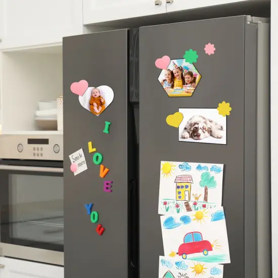 24 Pack Magnetic Sheets for Die Cuts, 5x7 In, Non-Adhesive, Easy-To-Cut for Crafts, Storage, Refrigerator Black {3}