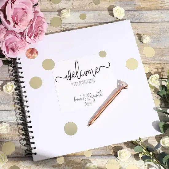 Hardcover Scrapbook Album (12 x 12 Inches, White, 40 Sheets, 80 Pages) {4}