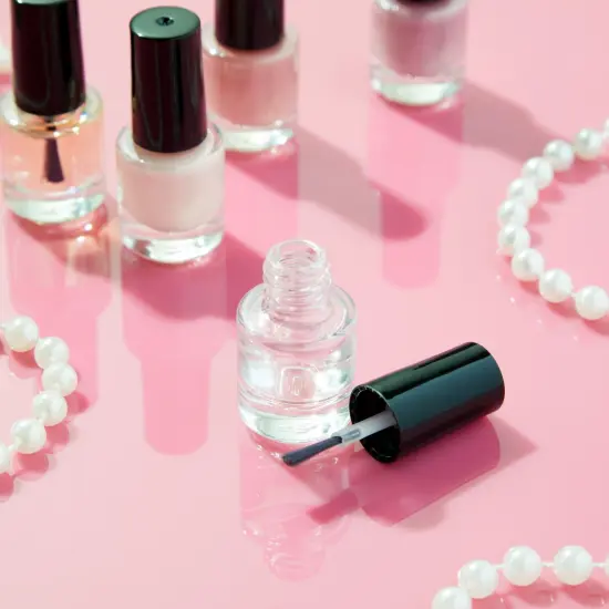 30 Pack Mini Empty Nail Polish Bottles with Brush Cap, 5ml Refillable Glass Containers with 6 Plastic Funnels Multicolor {2}