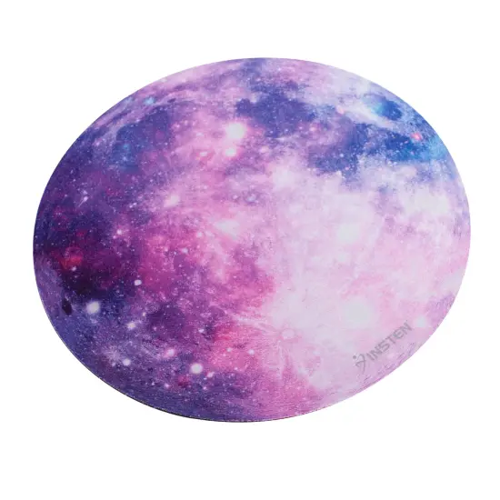 Insten Galaxy Mouse Pad for Computer Desk Laptop, Small Round Desktop Mat, Purple Space, Non-Slip Rubber {6}