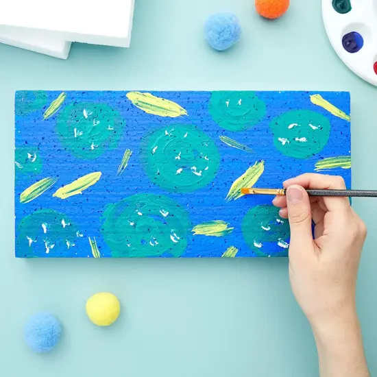 6 Pack Craft Foam Sheets, 1 Inch Thick Rectangle Blocks for Floral Arrangements, DIY Projects, Packing (12 x 6 x 1 in) White {2}