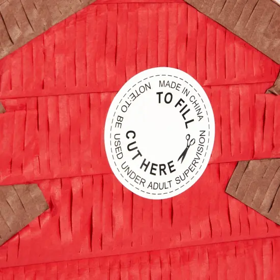 Barnyard Pinata for Farm Animals Birthday Decorations, Barn Party Supplies for Baby Shower (Small, 16.5 x 3.0 x 12.6 In) Red {7}