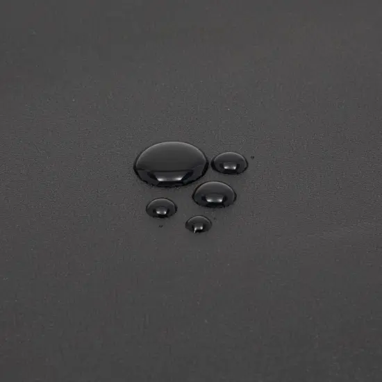 Set of 4 Wedge Placemats with Matching Coasters for Kitchen, Dining Table (Black, Faux Leather, 8 Pieces) {6}