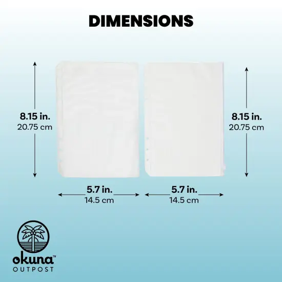 A5 Binder Inserts with Dotted Paper, Lined Paper, Zip Envelope, 3-Pocket Bag, 320 Note Flag Tabs, Ruler Marker for 6-Ring Notebook White {5}