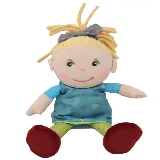 HABA Mirle Soft 8" Plush Doll in Gift Tin, My First Baby Doll for Toddlers 1-3, Perfect Small Plush Toys and Baby Shower Gift Multicolor {3}