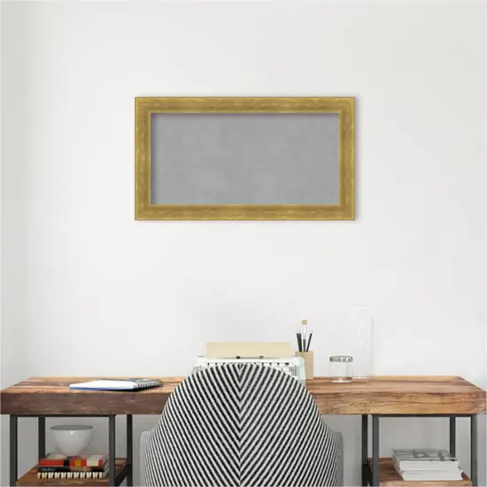 Angled Wood Framed Magnetic Board Angled Gold {6}