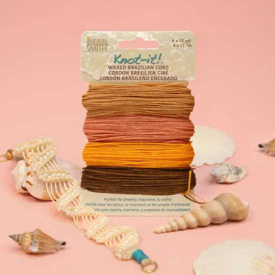 The Beadsmith Brazillian Waxed Cord Mix Pumkin Spice {6}