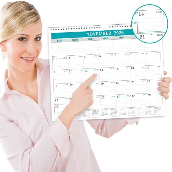 Calendar 2025-2026, 18 Months Wall Calendar from July 2025 to December 2026,11.5" x 14.6", 2025-2026 Calendar with Julian Date {4}