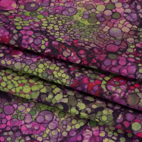 1 Yard Heather Bubbles Quilting Cotton Fabric Vibrant Bliss Collection Smooth Soft 43 inch Width {4}