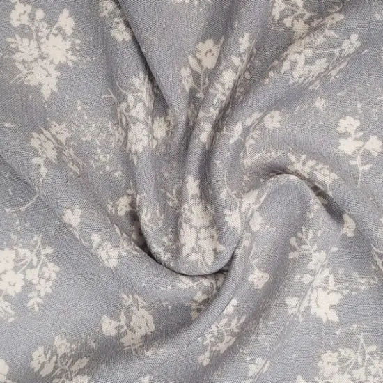 1 Yard Gray Beige Rayon Crinkle Fabric Adds Versatile And Modern Touch To Dresses, Skirts 50/52" Width {3}