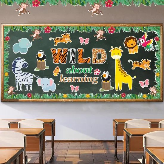 Jungle Animals Bulletin Board Decoration Set {2}