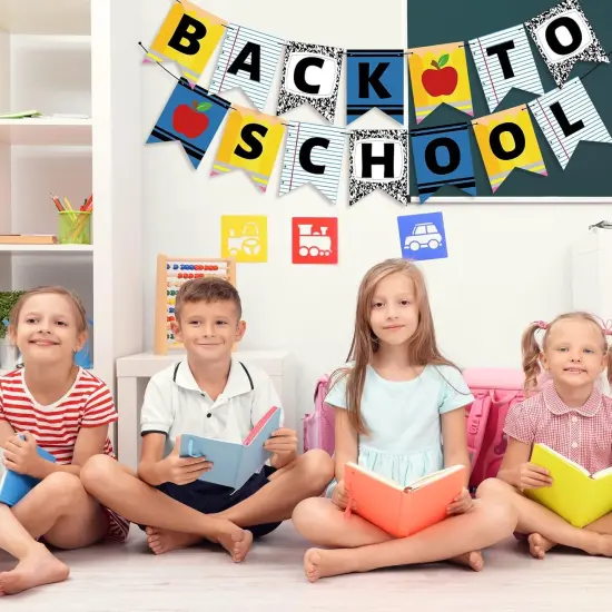 2 Pcs Back to School Banner Decorations {5}