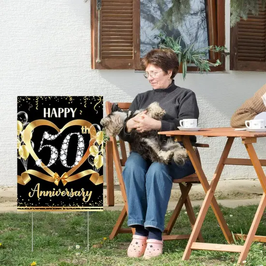 50th Anniversary Yard Sign Decoration {5}