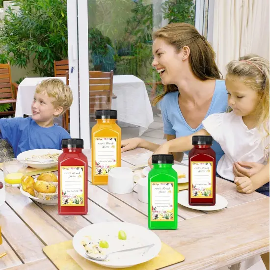 30 Pack 8oz Empty Plastic Bottles with Leak-Proof Caps {5}