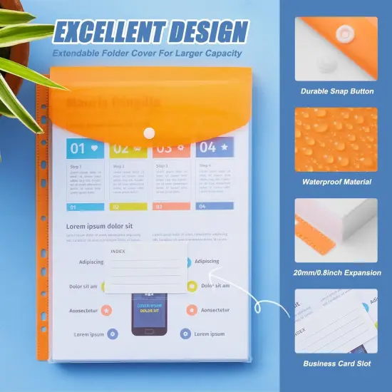 12 Pack Expandable Folders Envelopes {2}