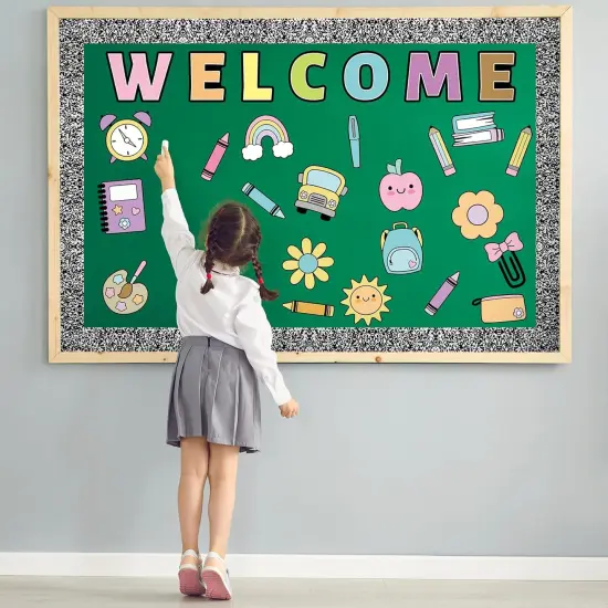 63 Pcs Girl Style Bulletin Board Decoration Set {5}