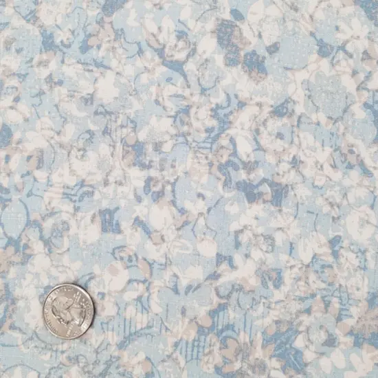 Sky Gray Rayon Slub 1 Yard Fabric 55/56" Width Soft Textured Rayon Apparel Material {1}